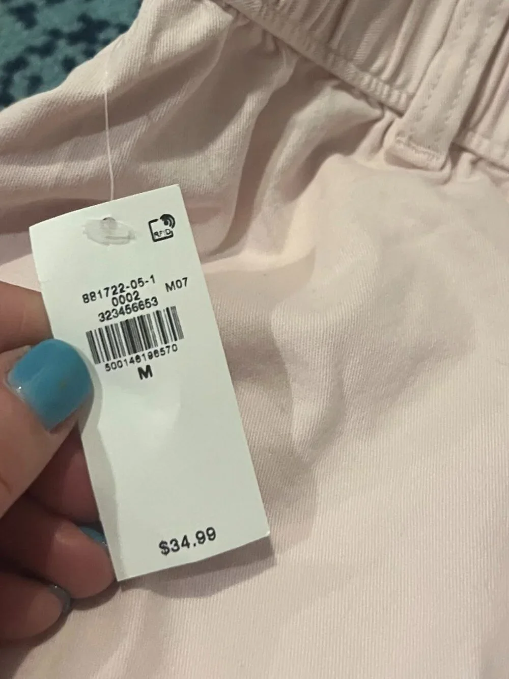 NWT Old Navy OG Chino Shorts Pink Extra High Rise Size M - Picture 5 of 5